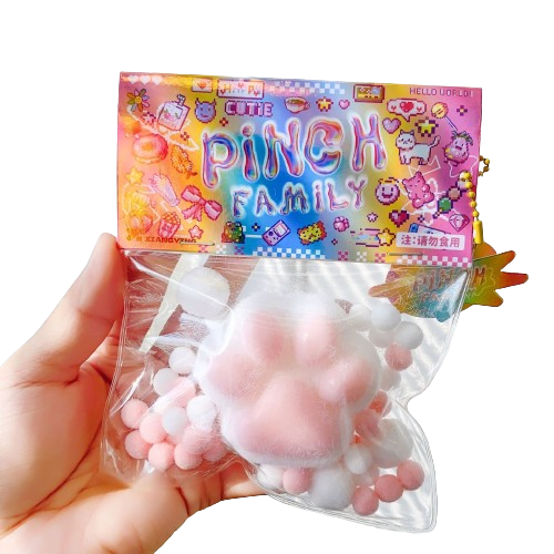 Factory Direct Sale Wholesale TPR Cat Paw Unique Squishy Gift Slow Rebound Toy Hamster Cat Claw Pinch Squeeze Toy
