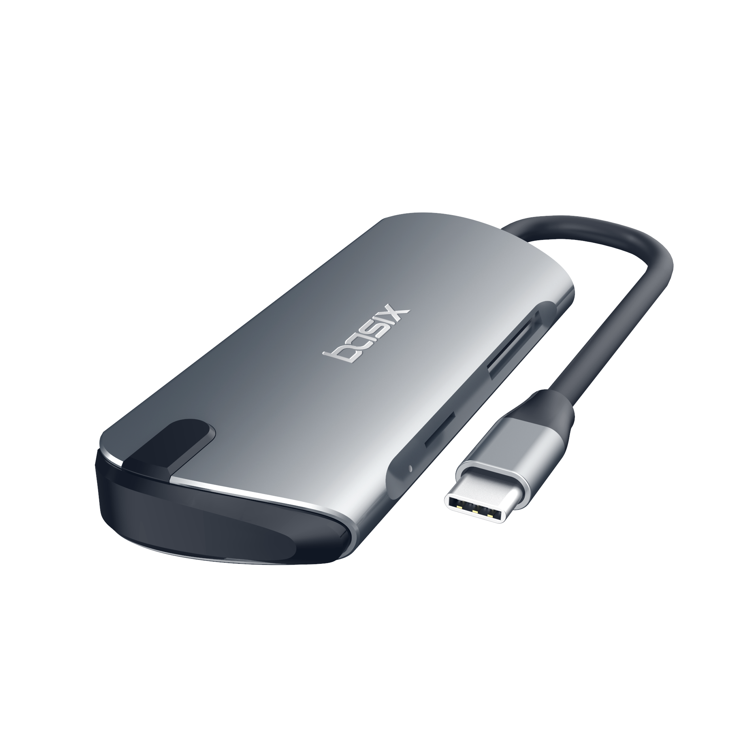 Usb-концентратор BASIX 6 в 1, USB-хаб ethernet PD60W, кардридер SD/TF, usb 3,0, многофункциональный USB-концентратор, адаптер, донгл для macbook