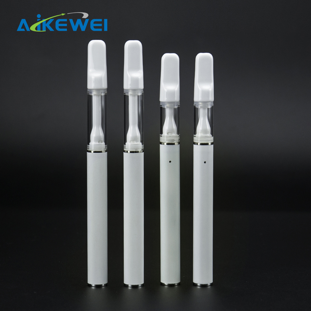 Custom Logo Full Ceramic Disposable Cartridge Pen No Leak 510 Thread Vaporizer With Charging Port