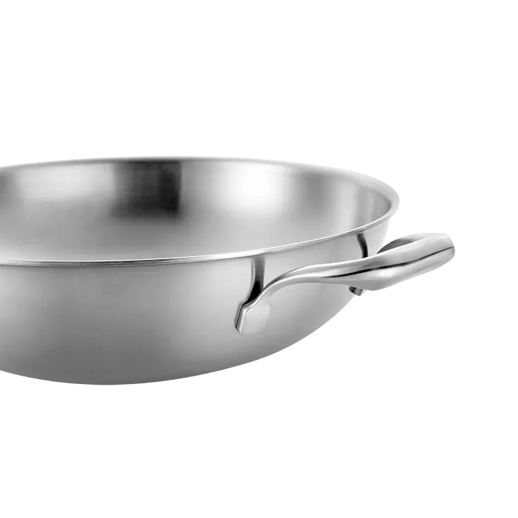 Frying Pan Axa-New Design Nonstick Stainless Steel Frying Pan Deep Induction Wok With Lid