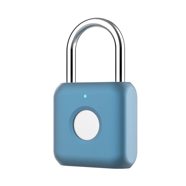 Factory Supply Smart Fingerprint Padlock for Luggage Suitcase Portable Colorful Security Padlock for Children Kid Use XMM-S08
