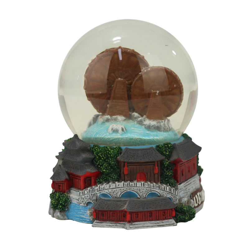 Custom China memorial souvenir snow globe Lijiang Snow Globe For China Souvenir Gift
