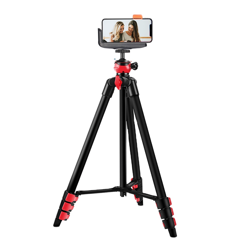 Uegogo Aluminum Alloy Mobile Selfie Stick 360 Degree Ball Head Tripod Stand with Phone Holder