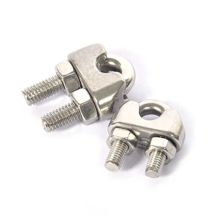 Factory Direct Sale M16 Stainless Steel Cable Clamp Quality Is Guaranteed Wire Rope Clamp