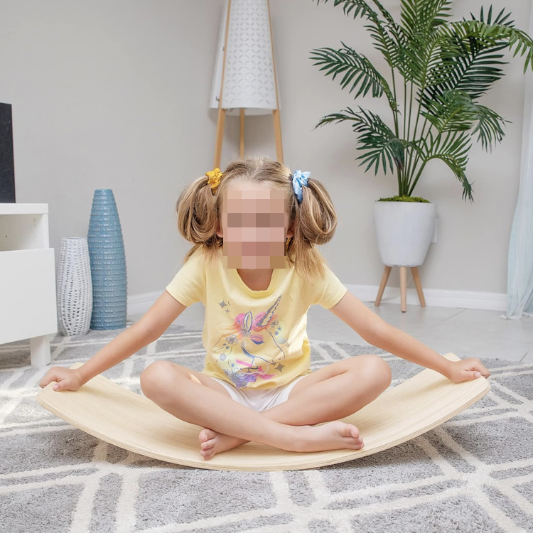 2024 New Sofa Accessories Kids Balance Board for Kids Playing Seesaw Reading Desk Sofa Building Bridge Wooden Balance Board