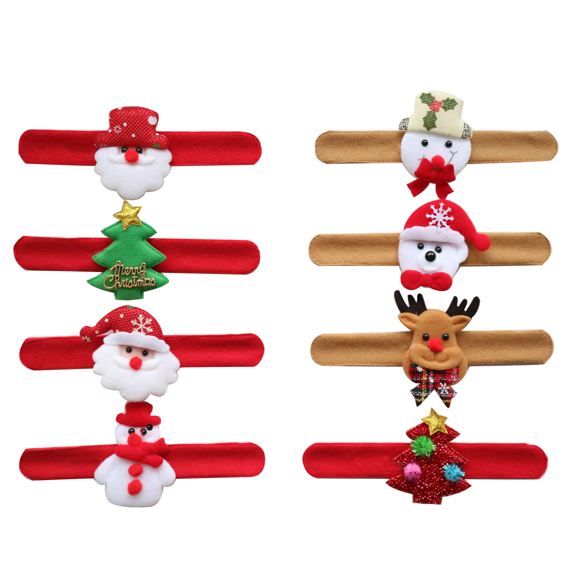 High Quality Cheap Cute Band Slap Bracelets Wholesale Christmas Slap Bands