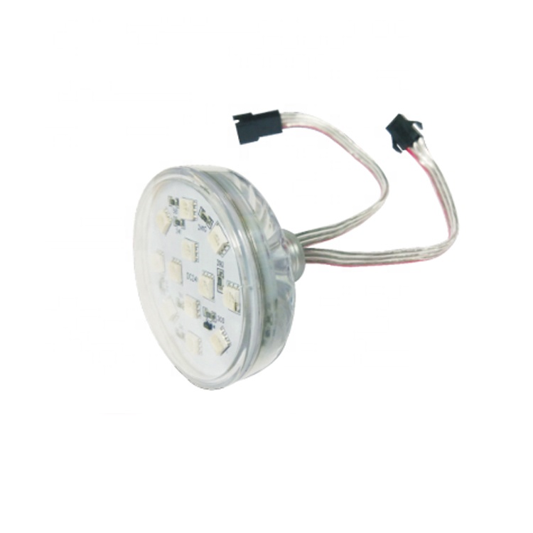 Программируемый светодиодный развлекательный светильник 60 мм 24 в 1903 IC SMD5050 RGB PIXEL