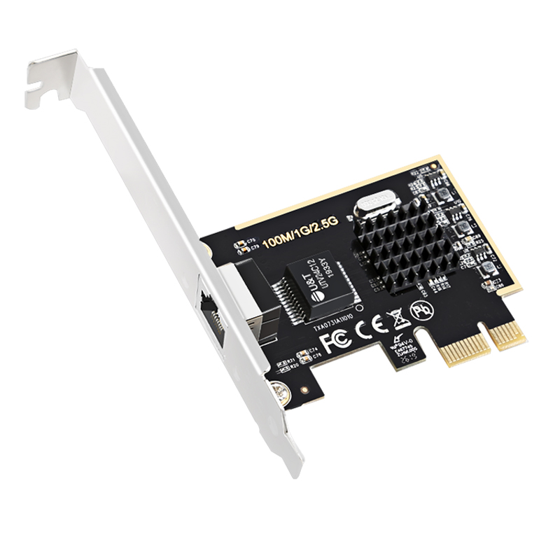 Лидер продаж, чипсет Realtek RTL8125B 10/100/1000/2.5G, PCIe x1 сеть, интерфейсная карта, PCI-E lan адаптер, поддерживаемый PXE