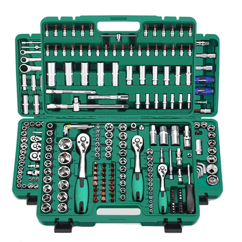Multi-function Auto repair Kit Spanner vehicles box Hand Tools 216 46 pcs tool kit socket wrench Set