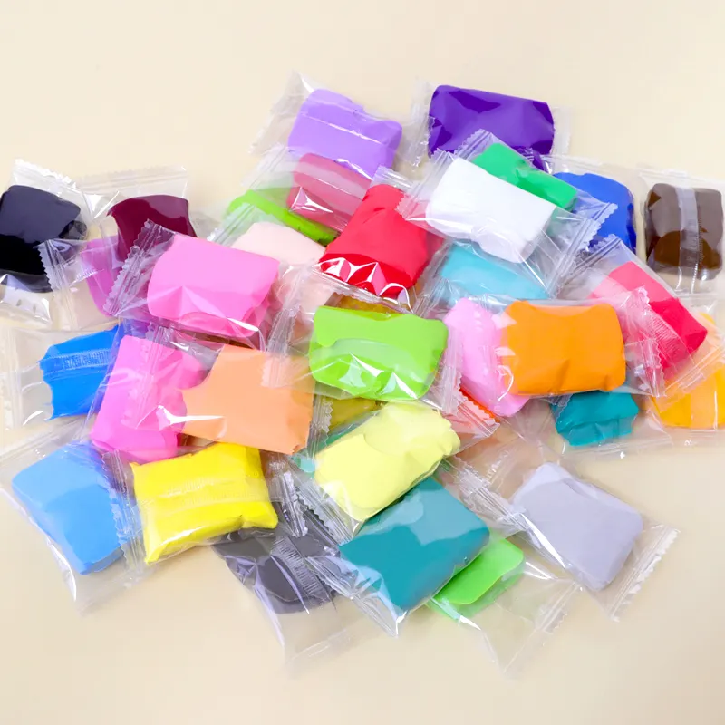 5G Transparent Candy Bag Packaging Diy Molding Magi Super Light Air Dry Clay Set Kids Plasticine