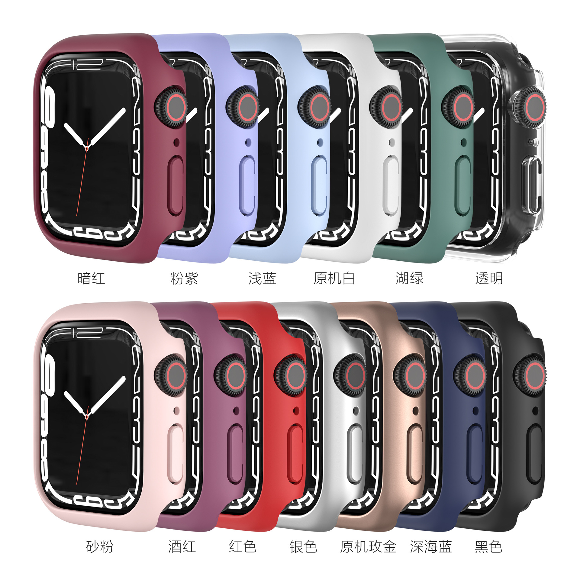 Матовый поликарбонатный чехол 41 мм, 45 мм для Iwatch GEN 7, защитный чехол для Apple Watch 7