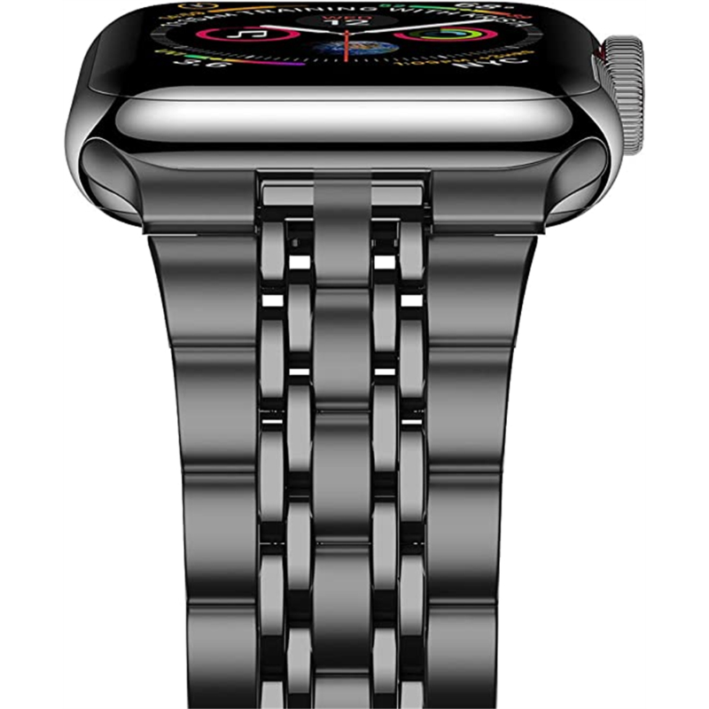 Тонкий деловой металлический ремешок для iWatch 7 SE 40/41/44/45 мм роскошный ремешок из нержавеющей стали для Apple Watch ультра 8 49 мм браслеты