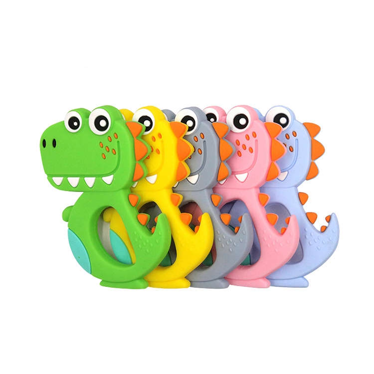 Non-toxic Bpa Free Chewing Stackable Baby Animal Teether Organic Natural Newborn Gift Set Teether