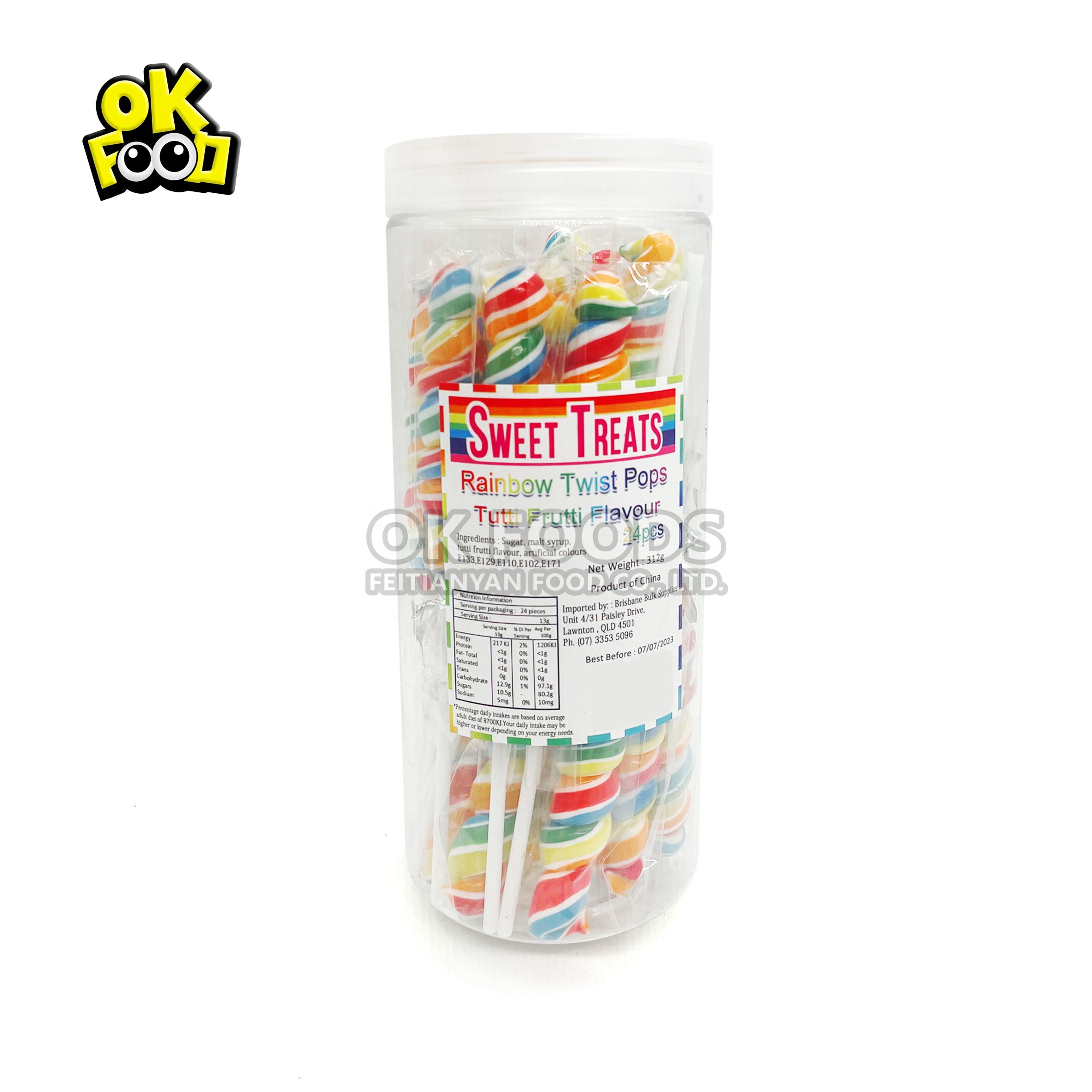 2021 hot-selling lollipops and rainbow-colored lollipops No.650