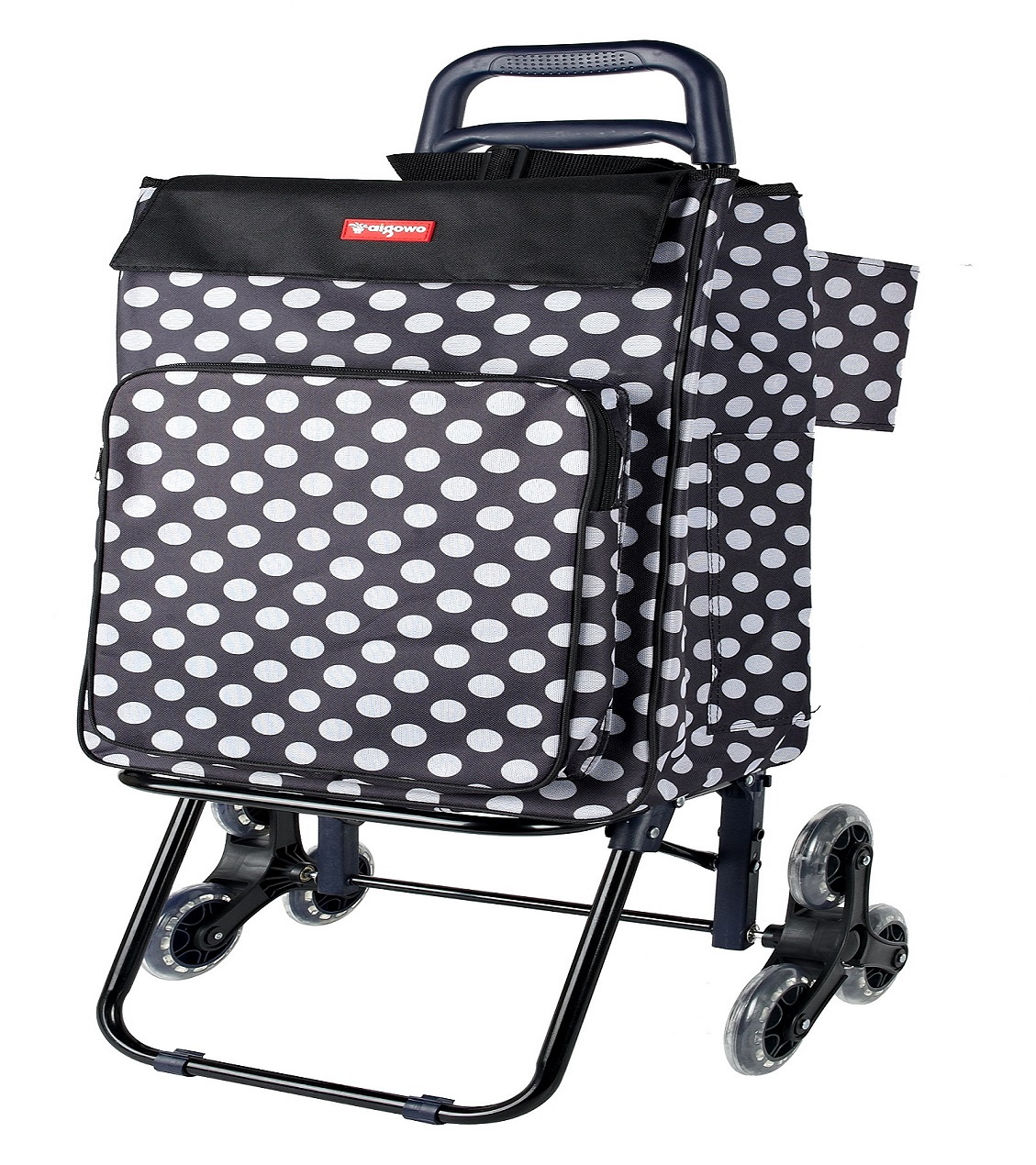 2020 hot sell six PU wheel shopping trolley with thermal insulation bag