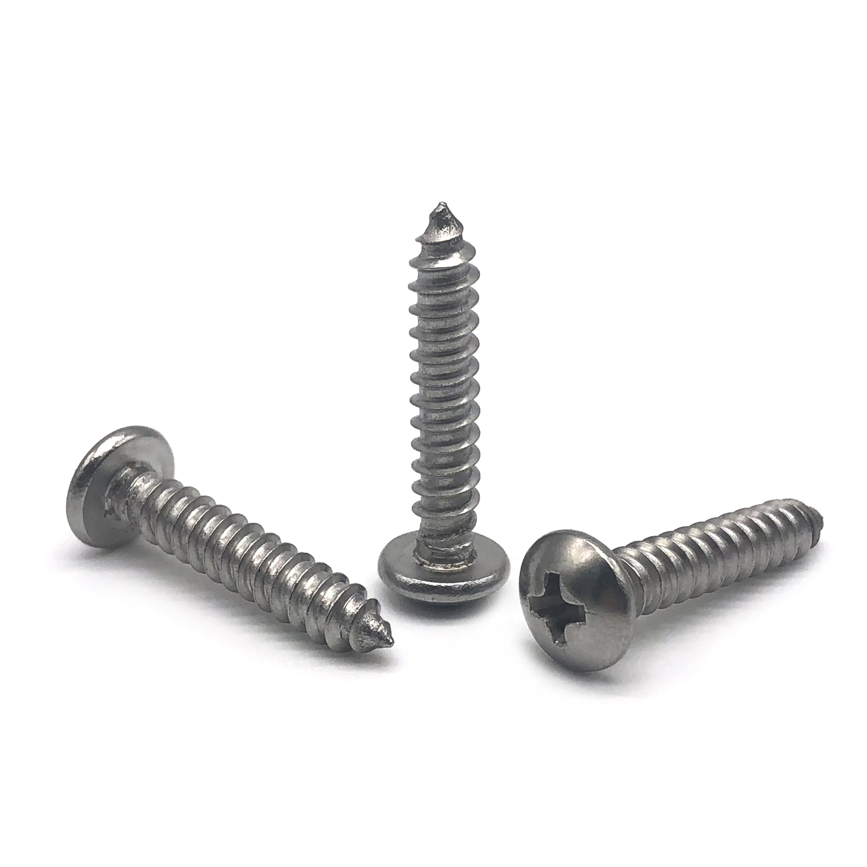 China manufacture wholesale galvanized pan head concrete wood self tapping screw for plastic stainless steel metal roofing screw