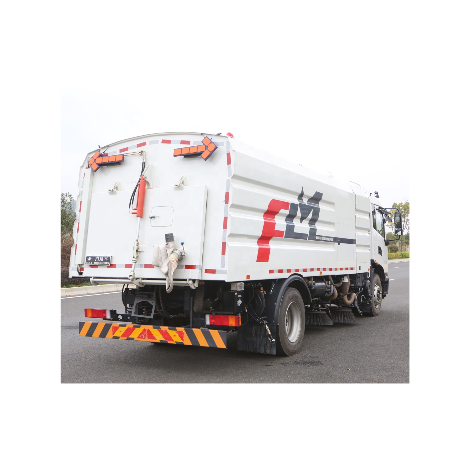 FULONGMA 18000kg large duty big truck mount road sweeper body diesel vacuum sweeper