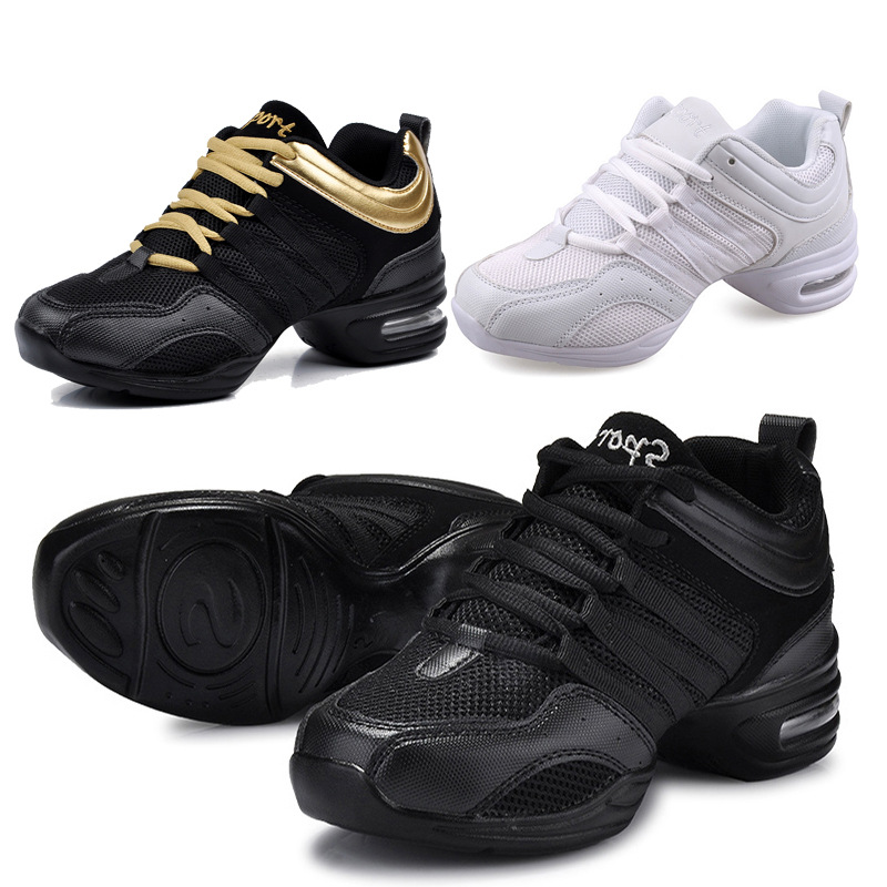 Spring increase dance shoes women modern dance soft bottom air cushion breathable mesh sneakers women