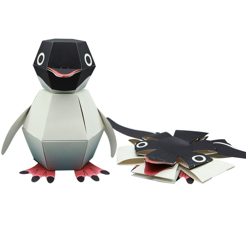 2020 Kamikara Penguin Pop Action Diy бумажные наборы для рукоделия для детей от Haruki Nakamura