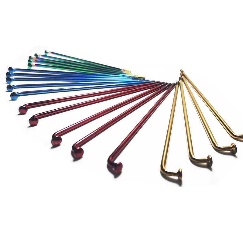 titanium J Bend colored Bicycle Stainless Steel Spokes with Nipples for MTB Wheel Spokes E-bike Colorful Galvanized UCP Spoke