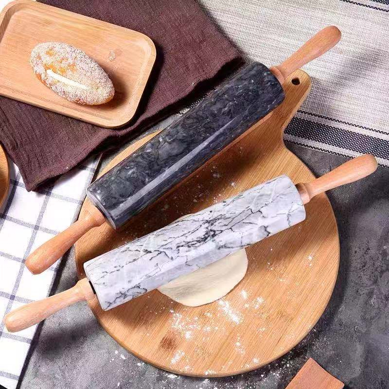 Marble Rolling Pin Dumplings Buns Pizza Crust Large Pressing Noodles Household Baking Tools Rolling Pin