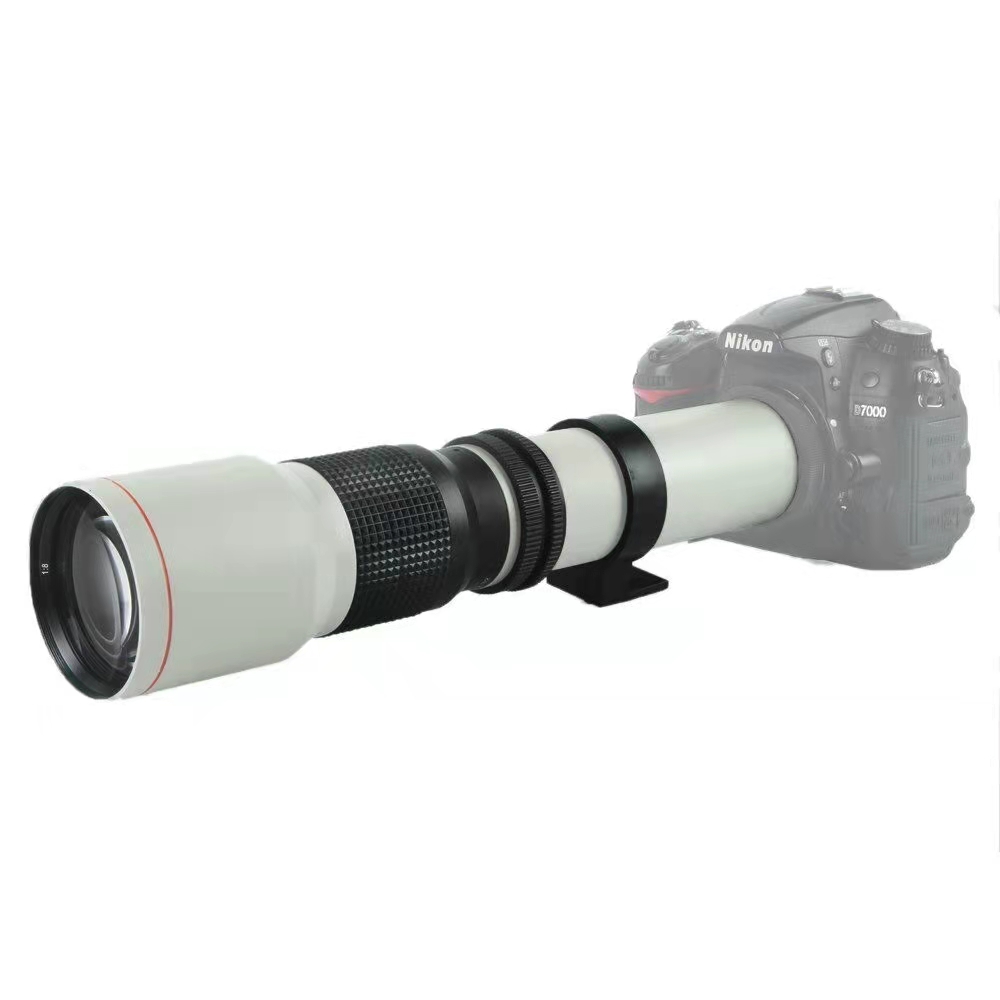 Телеобъектив с ручным зумом 500 мм f/8,3 для Nikon dslr D5500 D3300 D3200 D5300 D3400 D7200 D750 D3500 D7500 D500 D600 D6