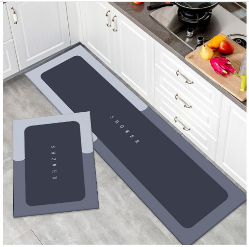 Hot Sale Custom Made Washable Indoor Rubber Kitchen Mat Modern Non-Slip Absorbent Mat For Home Use