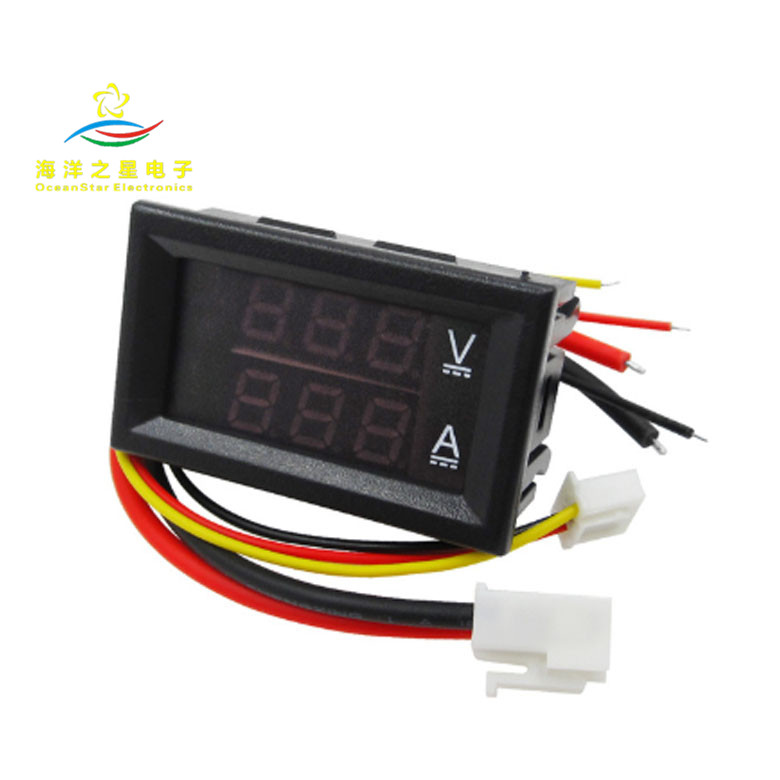 Красный и синий 10А DC0-100V светодиодный двойной дисплей постоянного тока с точной регулировкой цифрового напряжения и измеритель тока DSN-VC288