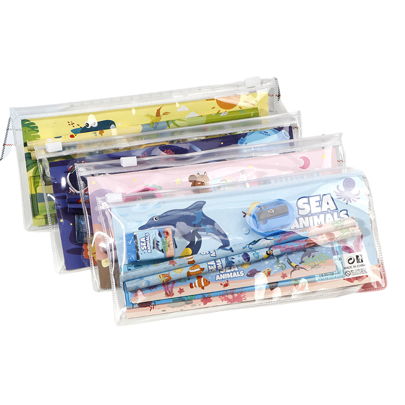 Student Graduation Stationery Gift children's stationery set Learning Supplies Set PVC Zipper Bag School Stationery Set