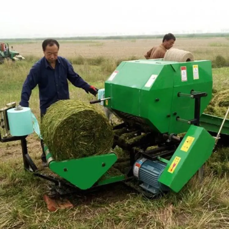 High Quality Small Scale Straw Silage Round Hay Baler Crop Baling Machine