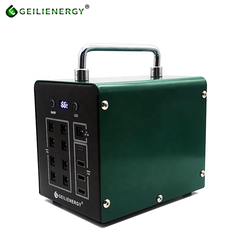 Portable solar panel power station with bulbs 12V 18Ah 230W home energy storage battery portable rechargeable batteries