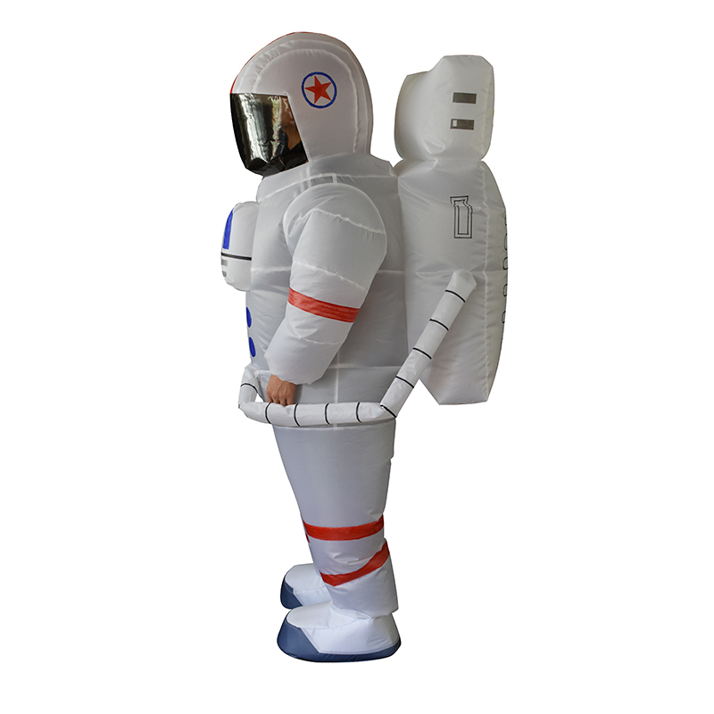 2021 lastest fashion hot sell fan operated blow-up inflatable halloween costume space suit for kids