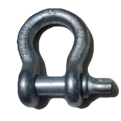 3/4 Inch Screw Pin Anchor Carbon Steel Heavy Duty Shape Load Clamp Bow Shackle