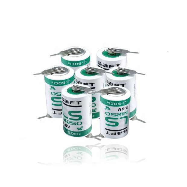 Новая Оригинальная Первичная батарея SAFT LS 14250 LS14250 14250 3,6 V 1/2 AA 1/2AA, литиевая батарея LS14250 PLC с контактами