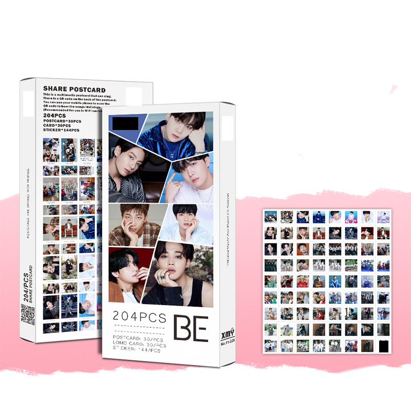 Bangtan Boys оптовая продажа Kpop BTS 2021 сезоны приветствие новый альбом BE Share набор постельных открыток