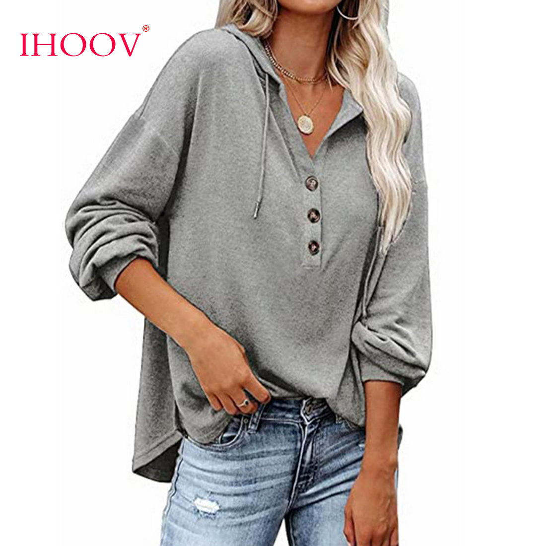 Light Weight Blank Pullover All White ihoov crop top hoodie women's hoodies & sweatshirts