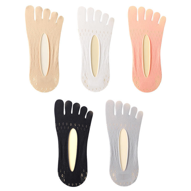 Spring and Summer Five Finger Yoga Socks Thin Women's Shallow Mouth Invisible Socks