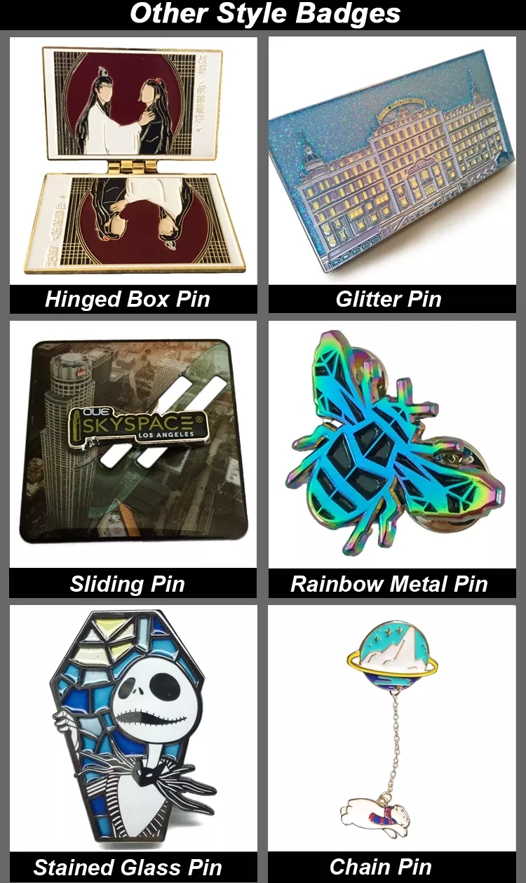 Hot Sale Factory Wholesale Custom Cute Cartoon Character Anime Metal Pins Soft Enamel Lapel Pin Badges