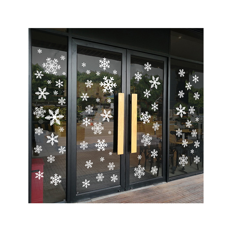 Doubled-Sided Snowflake Wall Glass Sticker Christmas Window Stickers