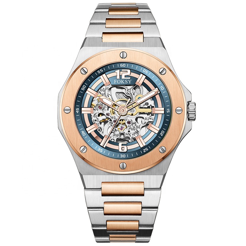 Luxury Brand Automatic Mechanical Stainless Steel Watch Water Resistant Men Wristwatches