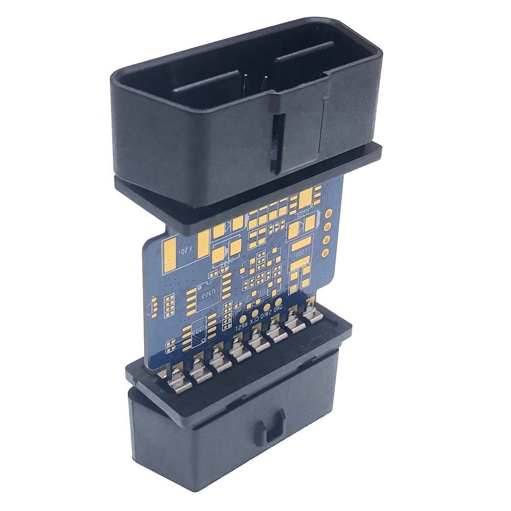 Прямоугольные штыри 16 Pin OBD 2 OBDII Штекерный разъем OBD2 16-контактный адаптер jзубчатый и гнездовой разъемы