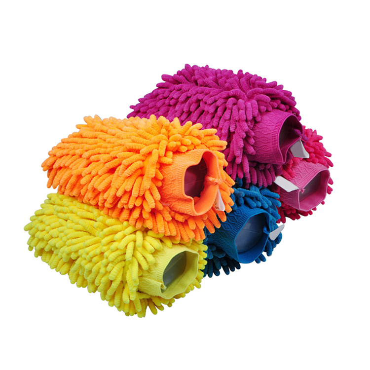 SPONDUCT Fashion Car Wash Microfiber Hand Gloves Microfiber Car Wash Mitt Wash Glove Car