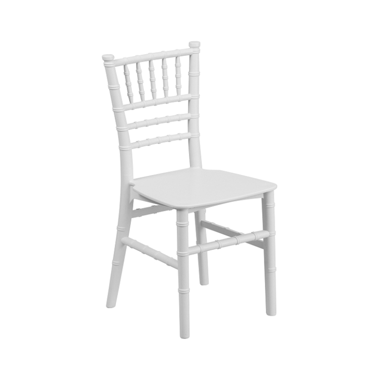 Высококачественные свадебные стулья Chiavari Tiffany Kids из белой смолы на продажу