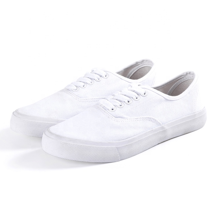 Canvas Upper Material and Women Cheap White Dance Shoes Thin Sole
