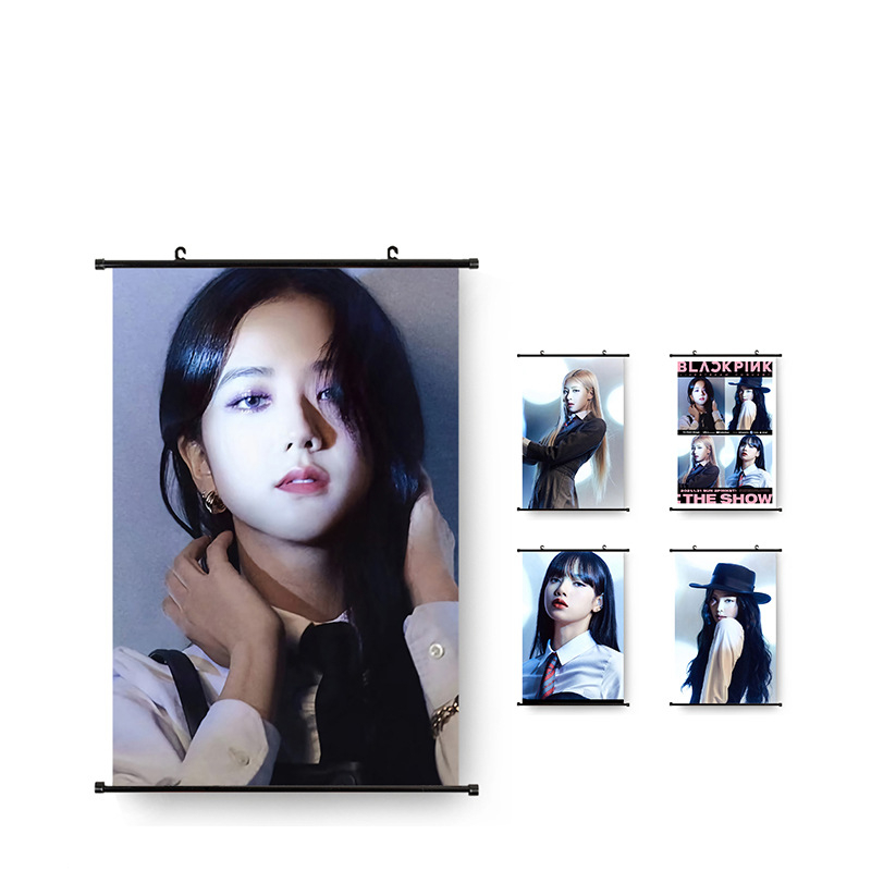 Wholesale KPOP Blackpink The Album Lovesi Girl Concept Photo Tapestry Fabic Poster Hanging Pictures