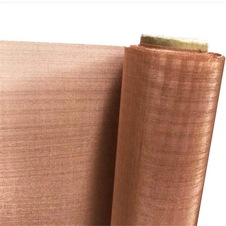 200 250 350 400 mesh pure red fine copper wire mesh screen emi emf rf shielding mesh