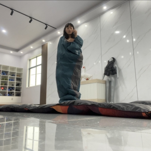 Customized Mummy Sleeping Bag/Duck Down insulated Sleeping Bag for Camping in Winter