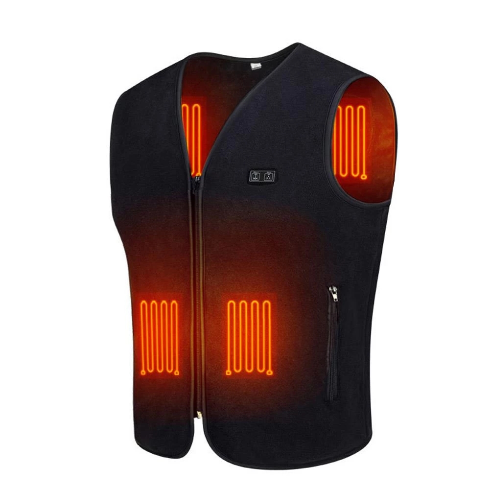 Sidiou Group Custom Men Women Smart Dual-control Self-heating Thermal Clothes USB Heated Vest Electric Heating Jacket