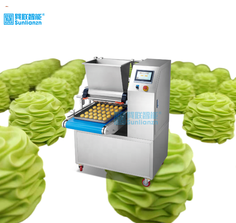 Automatic Small Biscuit Making Machine Cut Wire Manufacturer Multipoint Butter Deposant Cookies Machine