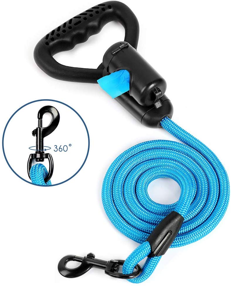 Reflective Nylon Sturdy Pets Leash Walking Handle Heavy Duty Outside Training Leash Dog Traction Rope Dog Leash